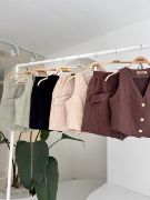 Mini Yelekli Şortlu Keten Takım 10176-08 resmi